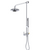 Rubinet 4UGN3 Bar With Iet At Diverter. IncludeLasalle Shower Head, 12 Shower Arm, 30 Adjustable Slide Bar (Can Be Cut To Suit), Hand Held Shower Diverter