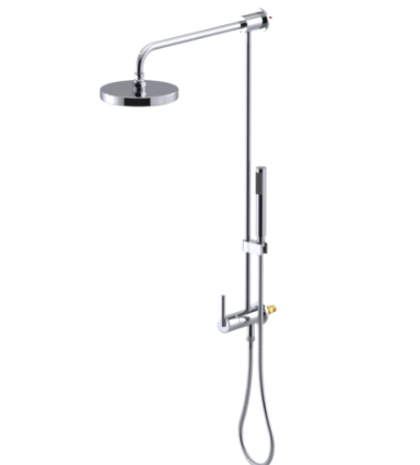 Rubinet 4UGN3 Bar With Iet At Diverter. IncludeLasalle Shower Head, 12 Shower Arm, 30 Adjustable Slide Bar (Can Be Cut To Suit), Hand Held Shower Diverter
