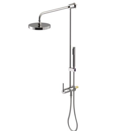 Rubinet 4UGN3 Bar With Iet At Diverter. IncludeLasalle Shower Head, 12 Shower Arm, 30 Adjustable Slide Bar (Can Be Cut To Suit), Hand Held Shower Diverter