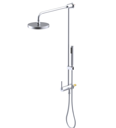 Rubinet 4UGN3 Bar With Iet At Diverter. IncludeLasalle Shower Head, 12 Shower Arm, 30 Adjustable Slide Bar (Can Be Cut To Suit), Hand Held Shower Diverter