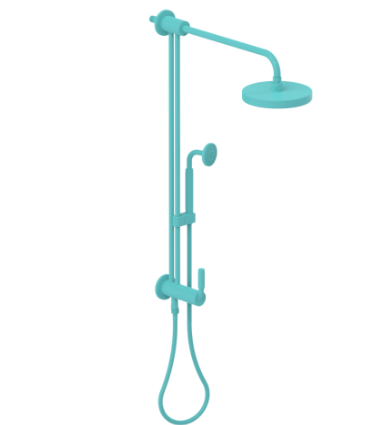 Rubinet 4UHO2 Bar With Iet At Shower Head, IncludeLasalle Shower Head, 12 Shower Arm, 30 Adjustable Slide Bar (Can Be Cut To Suit), Hand Held Shower Diver