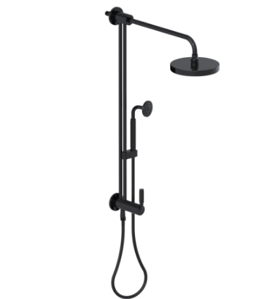 Rubinet 4UHO2 Bar With Iet At Shower Head, IncludeLasalle Shower Head, 12 Shower Arm, 30 Adjustable Slide Bar (Can Be Cut To Suit), Hand Held Shower Diver