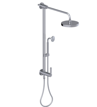 Rubinet 4UHO2 Bar With Iet At Shower Head, IncludeLasalle Shower Head, 12 Shower Arm, 30 Adjustable Slide Bar (Can Be Cut To Suit), Hand Held Shower Diver