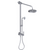 Rubinet 4UHO2 Bar With Iet At Shower Head, IncludeLasalle Shower Head, 12 Shower Arm, 30 Adjustable Slide Bar (Can Be Cut To Suit), Hand Held Shower Diver
