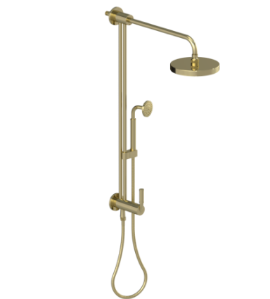 Rubinet 4UHO2 Bar With Iet At Shower Head, IncludeLasalle Shower Head, 12 Shower Arm, 30 Adjustable Slide Bar (Can Be Cut To Suit), Hand Held Shower Diver
