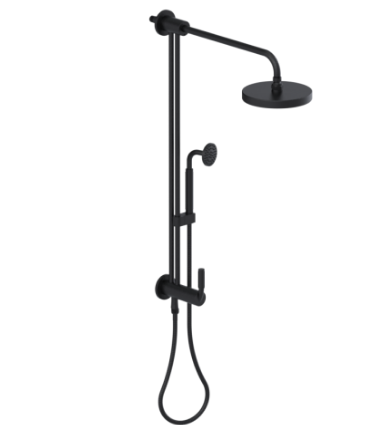 Rubinet 4UHO2 Bar With Iet At Shower Head, IncludeLasalle Shower Head, 12 Shower Arm, 30 Adjustable Slide Bar (Can Be Cut To Suit), Hand Held Shower Diver