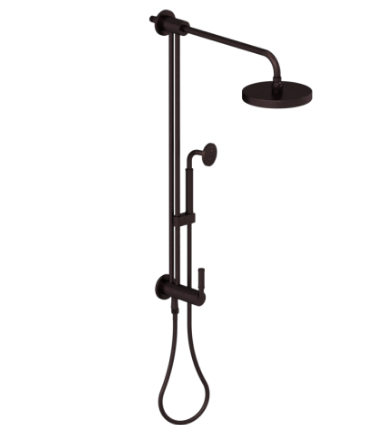 Rubinet 4UHO2 Bar With Iet At Shower Head, IncludeLasalle Shower Head, 12 Shower Arm, 30 Adjustable Slide Bar (Can Be Cut To Suit), Hand Held Shower Diver