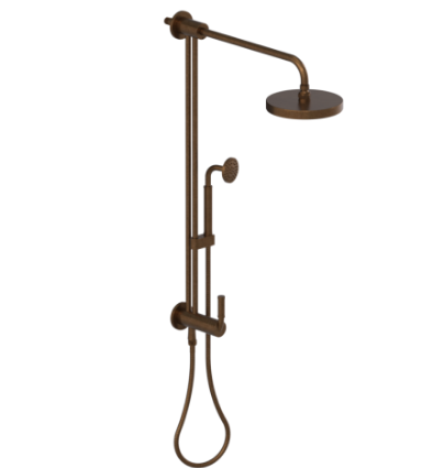 Rubinet 4UHO2 Bar With Iet At Shower Head, IncludeLasalle Shower Head, 12 Shower Arm, 30 Adjustable Slide Bar (Can Be Cut To Suit), Hand Held Shower Diver
