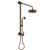 Rubinet 4UHO2 Bar With Iet At Shower Head, IncludeLasalle Shower Head, 12 Shower Arm, 30 Adjustable Slide Bar (Can Be Cut To Suit), Hand Held Shower Diver
