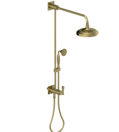 Rubinet 4UHX1 Bar With Iet At Diverter. Include 8 Shower Head, 12 Shower Arm, 30 Adjustable Slide Bar (Can Be Cut To Suite), Hand Held Shower Diverter