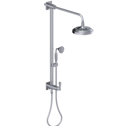 Rubinet 4UHX2 Bar With Iet At Diverter. Include 8 Shower Head, 12 Shower Arm, 30 Adjustable Slide Bar (Can Be Cut To Suite), Hand Held Shower Diverter - Parent