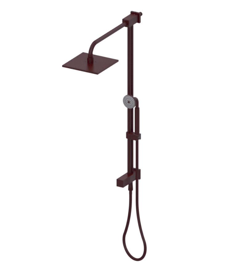 Rubinet 4UIC2 Bar With Iet At Shower Head. Include 8 Shower Head, 12 Shower Arm, 30 Adjustable Slide Bar (Can Be Cut To Suit), Hand Held Shower  Diverter