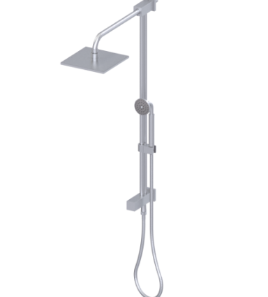 Rubinet 4UIC2 Bar With Iet At Shower Head. Include 8 Shower Head, 12 Shower Arm, 30 Adjustable Slide Bar (Can Be Cut To Suit), Hand Held Shower  Diverter