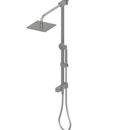 Rubinet 4UIC2 Bar With Iet At Shower Head. Include 8 Shower Head, 12 Shower Arm, 30 Adjustable Slide Bar (Can Be Cut To Suit), Hand Held Shower  Diverter