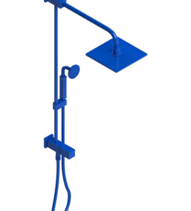 Rubinet 4UMQ1 Bar With Iet At Diverter, Include 8 Shower Head, 12 Shower Arm, 30 Adjustable Slide Bar (Can Be Cut To Suit), Hand Held Shower Diverter