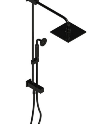 Rubinet 4UMQ1 Bar With Iet At Diverter, Include 8 Shower Head, 12 Shower Arm, 30 Adjustable Slide Bar (Can Be Cut To Suit), Hand Held Shower Diverter