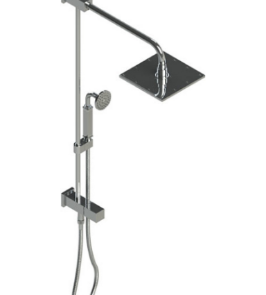Rubinet 4UMQ1 Bar With Iet At Diverter, Include 8 Shower Head, 12 Shower Arm, 30 Adjustable Slide Bar (Can Be Cut To Suit), Hand Held Shower Diverter