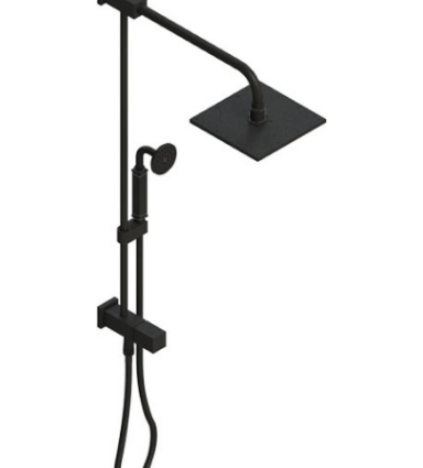 Rubinet 4UMQ1 Bar With Iet At Diverter, Include 8 Shower Head, 12 Shower Arm, 30 Adjustable Slide Bar (Can Be Cut To Suit), Hand Held Shower Diverter