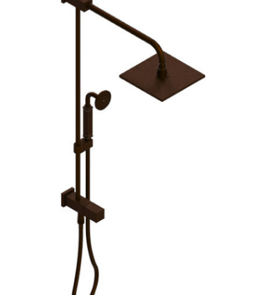 Rubinet 4UMQ1 Bar With Iet At Diverter, Include 8 Shower Head, 12 Shower Arm, 30 Adjustable Slide Bar (Can Be Cut To Suit), Hand Held Shower Diverter
