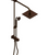 Rubinet 4UMQ1 Bar With Iet At Diverter, Include 8 Shower Head, 12 Shower Arm, 30 Adjustable Slide Bar (Can Be Cut To Suit), Hand Held Shower Diverter