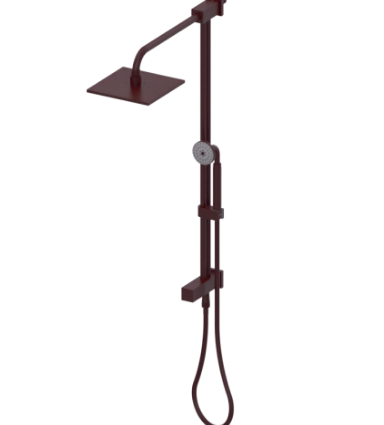 Rubinet 4UMQ2 Bar With Iet At Shower Head, Include 8 Shower Head, 12 Shower Arm, 30 Adjustable Slide Bar (Can Be Cut To Suit), Hand Held Shower Diverter