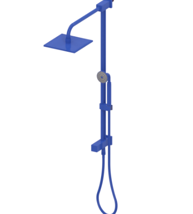 Rubinet 4UMQ2 Bar With Iet At Shower Head, Include 8 Shower Head, 12 Shower Arm, 30 Adjustable Slide Bar (Can Be Cut To Suit), Hand Held Shower Diverter