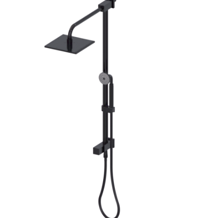 Rubinet 4UMQ2 Bar With Iet At Shower Head, Include 8 Shower Head, 12 Shower Arm, 30 Adjustable Slide Bar (Can Be Cut To Suit), Hand Held Shower Diverter