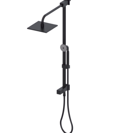 Rubinet 4UMQ2 Bar With Iet At Shower Head, Include 8 Shower Head, 12 Shower Arm, 30 Adjustable Slide Bar (Can Be Cut To Suit), Hand Held Shower Diverter