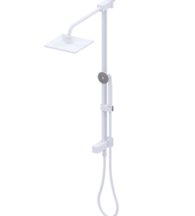 Rubinet 4UMQ2 Bar With Iet At Shower Head, Include 8 Shower Head, 12 Shower Arm, 30 Adjustable Slide Bar (Can Be Cut To Suit), Hand Held Shower Diverter