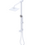 Rubinet 4UMQ2 Bar With Iet At Shower Head, Include 8 Shower Head, 12 Shower Arm, 30 Adjustable Slide Bar (Can Be Cut To Suit), Hand Held Shower Diverter