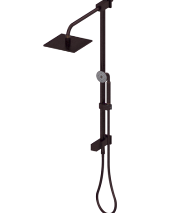 Rubinet 4UMQ2 Bar With Iet At Shower Head, Include 8 Shower Head, 12 Shower Arm, 30 Adjustable Slide Bar (Can Be Cut To Suit), Hand Held Shower Diverter