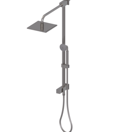 Rubinet 4UMQ2 Bar With Iet At Shower Head, Include 8 Shower Head, 12 Shower Arm, 30 Adjustable Slide Bar (Can Be Cut To Suit), Hand Held Shower Diverter