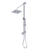 Rubinet 4UMQ2 Bar With Iet At Shower Head, Include 8 Shower Head, 12 Shower Arm, 30 Adjustable Slide Bar (Can Be Cut To Suit), Hand Held Shower Diverter