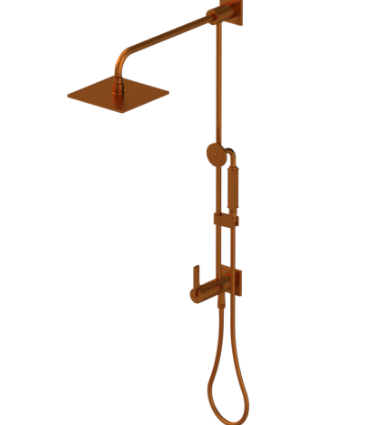 Rubinet 4URT1 Bar With Iet At Diverter. Include 8 Shower Head, 12 Shower Arm, 30 Adjustable Slide Bar (Can Be Cut To Suit), Hand Held Shower Diverter,