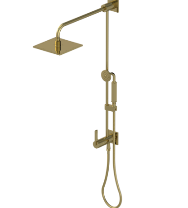 Rubinet 4URT1 Bar With Iet At Diverter. Include 8 Shower Head, 12 Shower Arm, 30 Adjustable Slide Bar (Can Be Cut To Suit), Hand Held Shower Diverter,