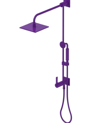 Rubinet 4URT1 Bar With Iet At Diverter. Include 8 Shower Head, 12 Shower Arm, 30 Adjustable Slide Bar (Can Be Cut To Suit), Hand Held Shower Diverter,