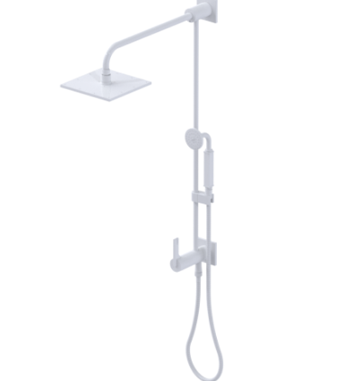 Rubinet 4URT1 Bar With Iet At Diverter. Include 8 Shower Head, 12 Shower Arm, 30 Adjustable Slide Bar (Can Be Cut To Suit), Hand Held Shower Diverter,