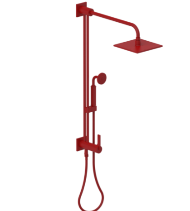 Rubinet 4URT2 Bar With Iet At Shower Head. Include 8 Shower Head, 12 Shower Arm, 30 Adjustable Slide Bar (Can Be Cut To Suit), Hand Held Shower Diverter,