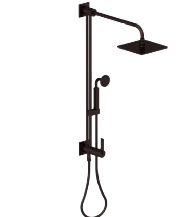 Rubinet 4URT2 Bar With Iet At Shower Head. Include 8 Shower Head, 12 Shower Arm, 30 Adjustable Slide Bar (Can Be Cut To Suit), Hand Held Shower Diverter,