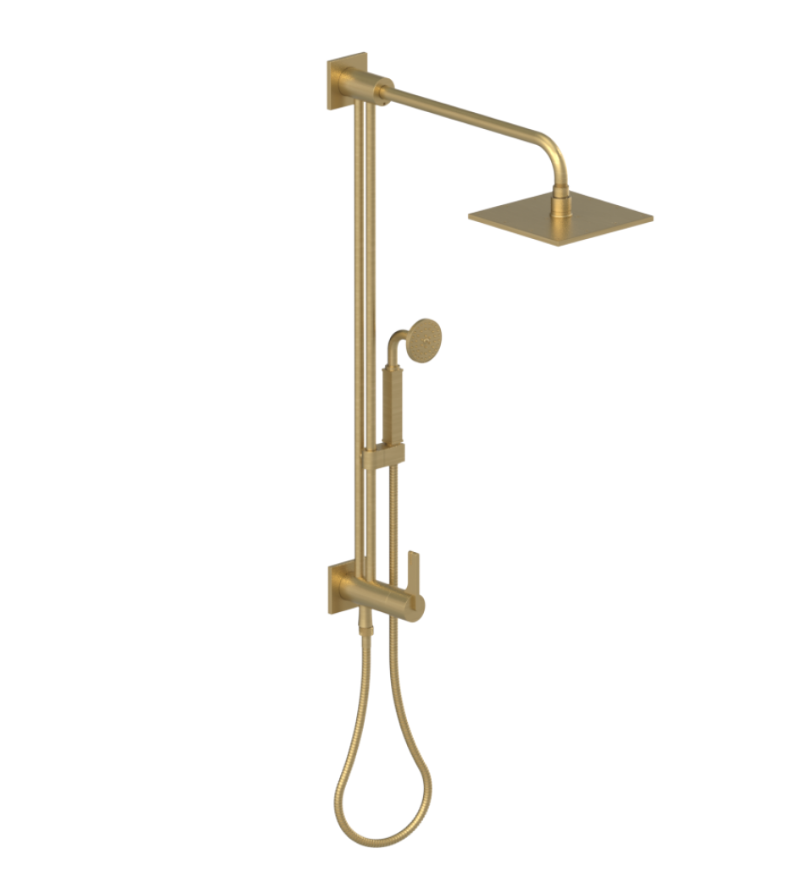 Rubinet 4URT2 Bar With Iet At Shower Head. Include 8 Shower Head, 12 Shower Arm, 30 Adjustable Slide Bar (Can Be Cut To Suit), Hand Held Shower Diverter,
