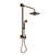Rubinet 4URT2 Bar With Iet At Shower Head. Include 8 Shower Head, 12 Shower Arm, 30 Adjustable Slide Bar (Can Be Cut To Suit), Hand Held Shower Diverter,