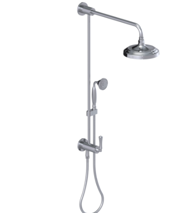 Rubinet 4URV1 Bar With Iet At Shower Head. Include 8 Shower Head, 12 Shower Arm, 30 Adjustable Slide Bar (Can Be Cut To Suit), Hand Held Shower Diverter, - Parent