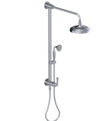 Rubinet 4URV2 Bar With Iet At Diverter, Include 8 Shower Head, 12 Shower Arm, 30 Adjustable Slide Bar (Can Be Cut To Suit), Hand Held Shower Diverter - Parent