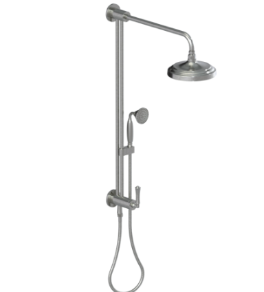 Rubinet 4URV2 Bar With Iet At Diverter, Include 8 Shower Head, 12 Shower Arm, 30 Adjustable Slide Bar (Can Be Cut To Suit), Hand Held Shower Diverter