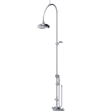 Rubinet 4WRVL Wall Mount PrbShower With Fix Shw