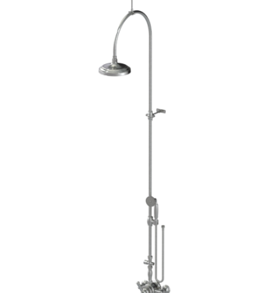 Rubinet 4WRVL Wall Mount PrbShower With Fix Shw