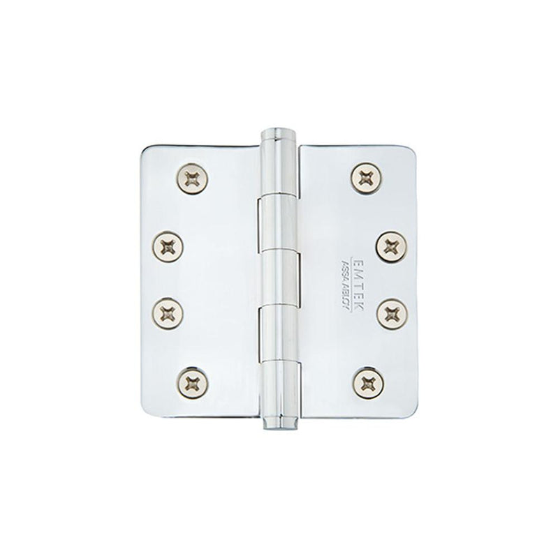 Emtek 96124 9600 Brass Hinge , SD , 1/4"RdCr , 4x4" - Parent
