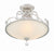 Crystorama 5010-OS-CL-MWP Ashton 3 Light Hand Cut Crystal Ceiling Mount - Olde Silver