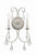 Crystorama 5012-CL-MWP Ashton 2 Light Hand Cut Crystal Wall Mount - Parent