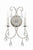 Crystorama 5012-CL-S Ashton 2 Light Swarovski Strass Crystal Wall Mount - Parent